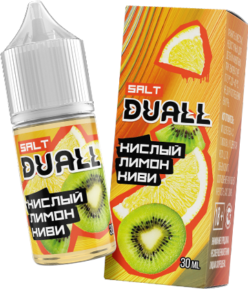 Жидкость DUALL Hard Salt Ultra - Кислый Лимон Киви 30 мл (20 Ultra)