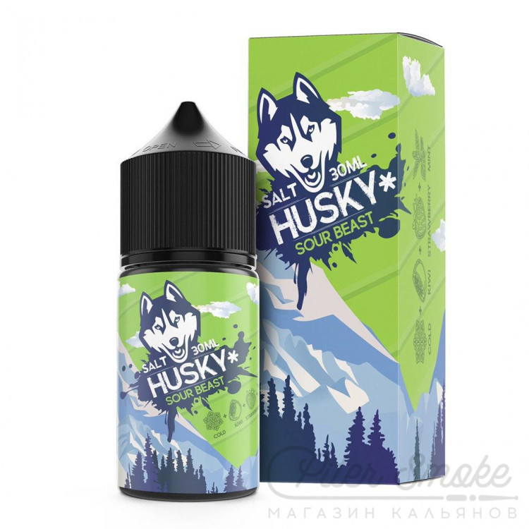 Жидкость Husky Salt Strong - Sour beast (Клубника, Киви) 30 мл (20мг)