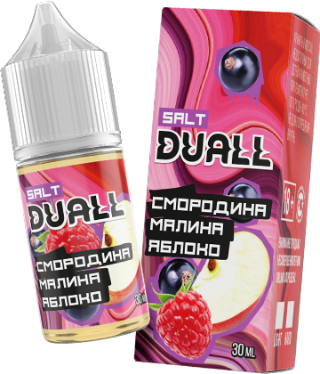 Жидкость DUALL Hard Salt Ultra - Смородина, малина, яблоко  30 мл (20 Ultra)