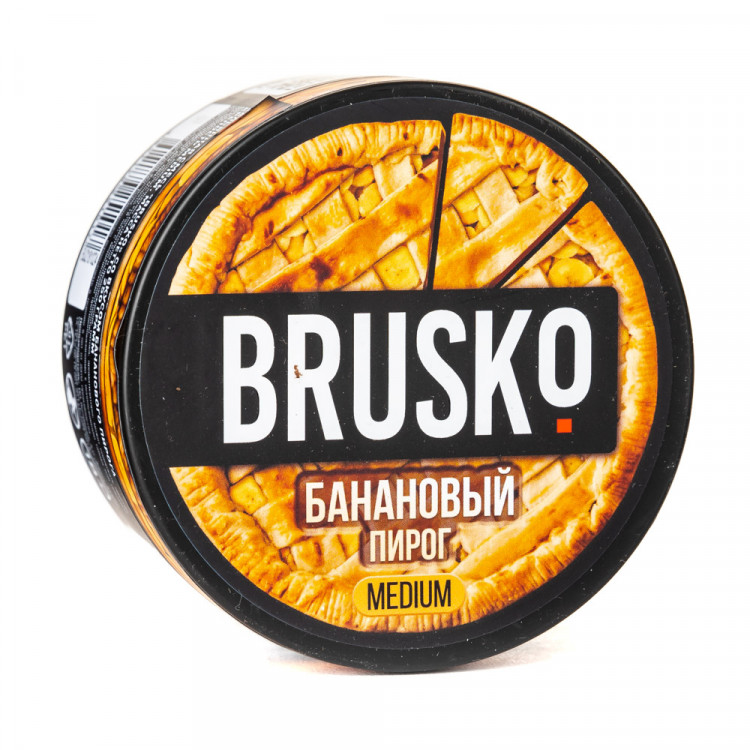 Бестабачная смесь BRUSKO Medium - Банановый Пирог 250 гр