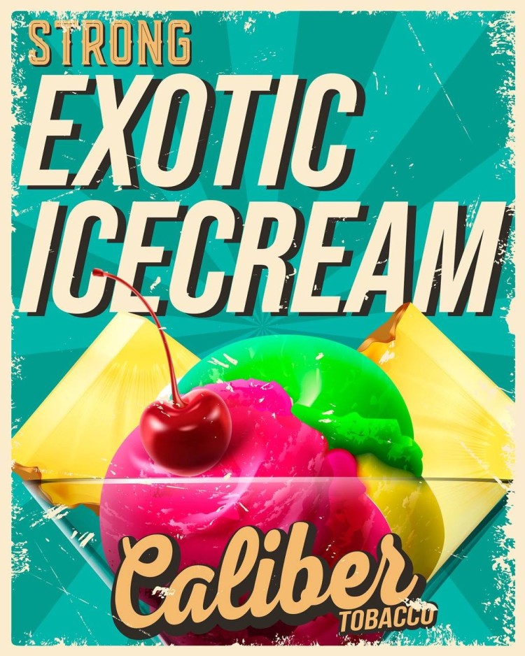 Табак Caliber Strong - Exotic Icecream (Экзотическое Мороженое) 25 гр