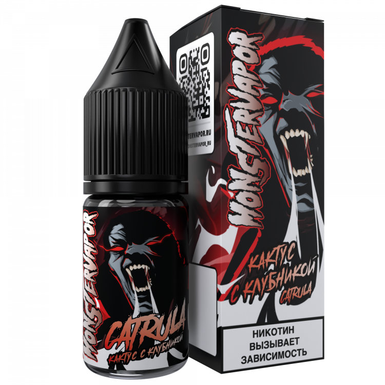 Жидкость MONSTERVAPOR SALT - Catrula (кактус с клубникой) 10 мл (20 мг)