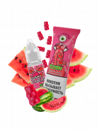 (М) Жидкость Slurm Low Salt - Gummy Watermelon (Кислый Арбузный Мармелад) 10 мл (15 мг)