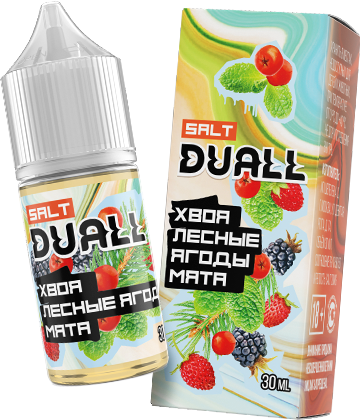 Жидкость DUALL Hard Salt Ultra - Хвоя Лесные Ягоды Мята 30 мл (20 Ultra)