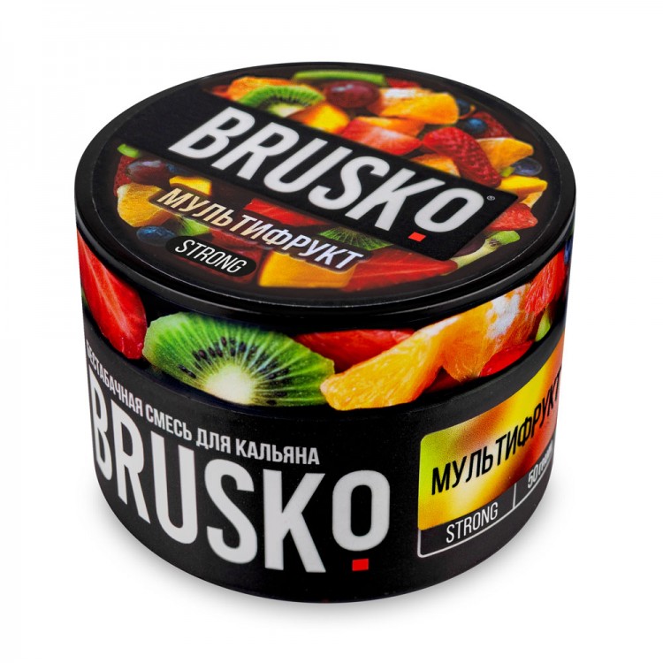 Бестабачная смесь BRUSKO Strong - Мультифрукт 50 гр