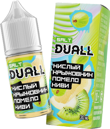 Жидкость DUALL Salt Light - Кислый Крыжовник Помело Киви 30 мл (20 мг)