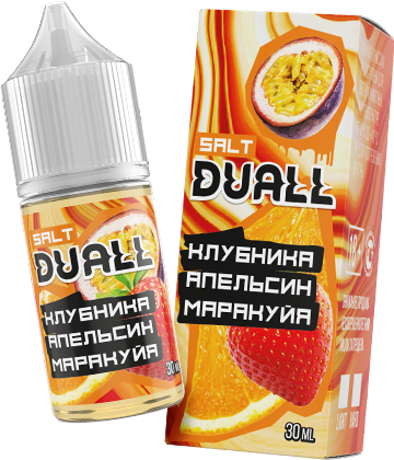 Жидкость DUALL Hard Salt Ultra - Клубника Апельсин Маракуйя 30 мл (20 Ultra)